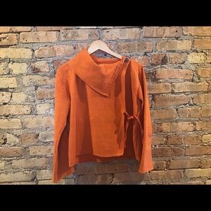 Artisan-made Asymmetric Woven Jacket